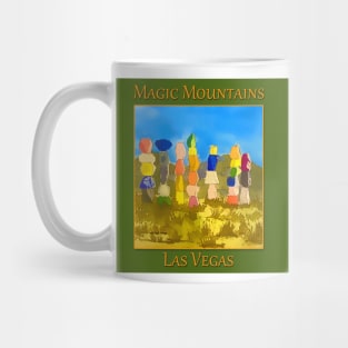 Seven Magic Mountains outside Las Vegas Nevada - WelshDesigns Mug